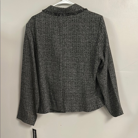 Danny & Nicole Gray Blazer Classic Tailored Style - Picture 5 of 5